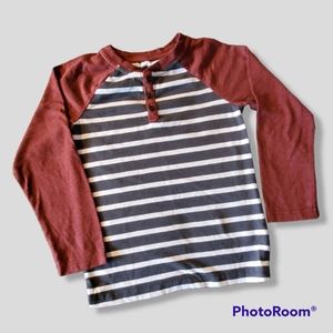 Cat & Jack Striped Henley 5T